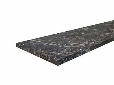 Столешница Hard-38 кромка с 4-х сторон Прямая 38*3000*600 Мрамор черный