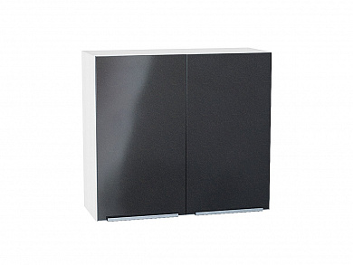 Шкаф верхний с 2-мя дверцами Фьюжн 716*800*320 Anthracite / Белый