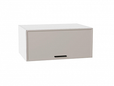 Шкаф верхний горизонтальный глубокий Фрейм 358*800*580 Clay Silk / Белый