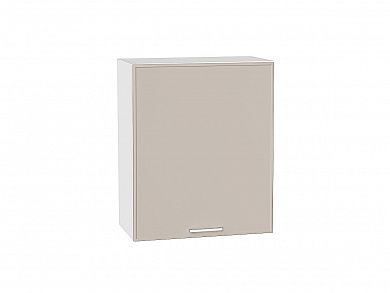 Шкаф верхний с 1-ой дверцей Квадро 716*600*321 Кашемир / Белый
