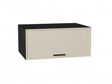 Шкаф верхний горизонтальный глубокий Фрейм 358*800*580 Cream Silk / Graphite