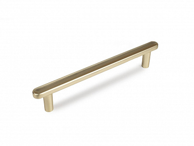 Ручка рейлинг мебельная VIA RS330MBSG.4 158*12*27 Матовое брашированное сатиновое золото 