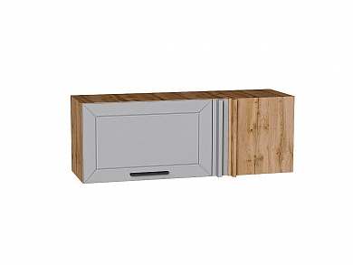 Шкаф верхний прямой угловой горизонтальный Глетчер 358*1000*350 Гейнсборо Силк / Дуб Вотан