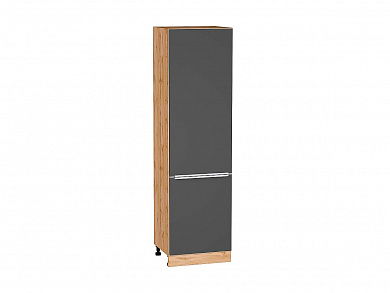 Шкаф пенал с 2-мя дверцами Фьюжн 2132*600*576 Stormy Silk / Дуб Вотан