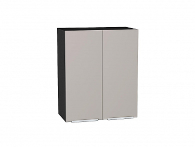 Шкаф верхний с 2-мя дверцами Фьюжн 716*600*320 Clay Silk / Graphite