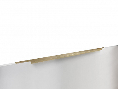 Ручка торцевая мебельная RAY RT109BSG.1 797*18*36 Брашированное cатиновое золото 
