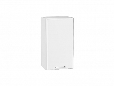 Шкаф верхний с 1-ой дверцей Квадро 716*400*321 Белый / Белый
