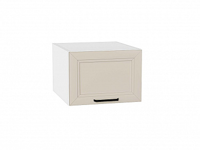 Шкаф верхний горизонтальный глубокий Нео 358*500*576 Cream Silk / Белый