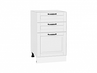 Шкаф нижний с 3-мя ящиками Дублин 816*500*478 Special White / Белый