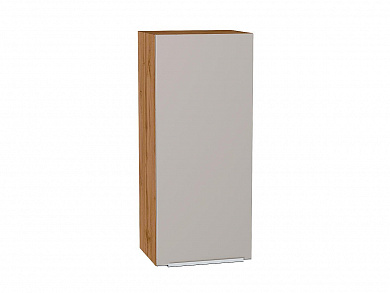 Шкаф верхний с 1-ой дверцей Фьюжн 920*400*320 Clay Silk / Дуб Вотан