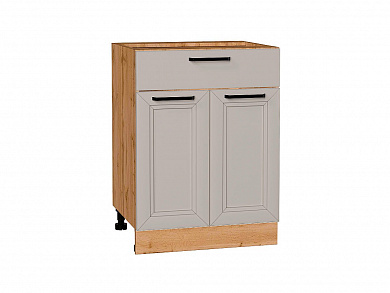 Шкаф нижний с 2-мя дверцами и ящиком Нео 816*600*480 Clay Silk / Дуб Вотан
