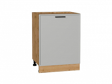 Шкаф нижний с 1-ой дверцей Фрейм 816*600*484 Grey Silk / Дуб Вотан