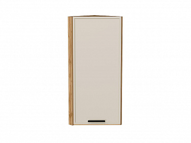 Шкаф верхний торцевой Фрейм 920*300*310 Cream Silk / Дуб Вотан