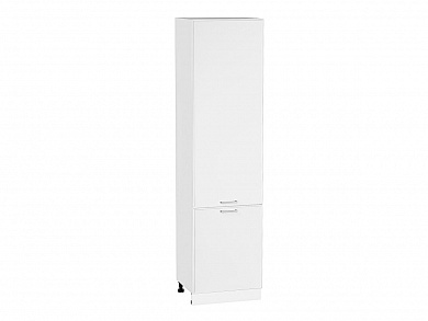 Шкаф пенал с 2-мя дверцами Квадро 2336*600*577 Белый / Белый