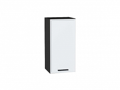 Шкаф верхний с 1-ой дверцей Фрейм 716*350*324 White Silk / Graphite