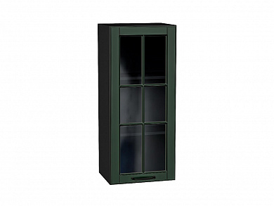 Шкаф верхний с 1-ой остекленной дверцей Дублин 920*400*318 Special Green / Graphite