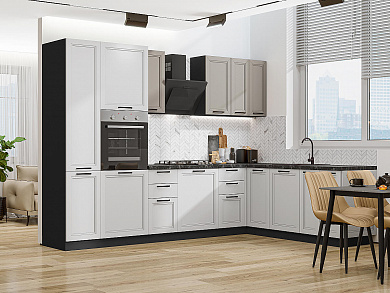 Нео-03 2140*3000/2100*600 Clay Silk/Grey Silk