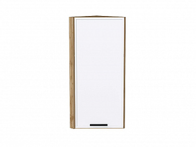 Шкаф верхний торцевой Фрейм 920*300*310 White Silk / Дуб Вотан