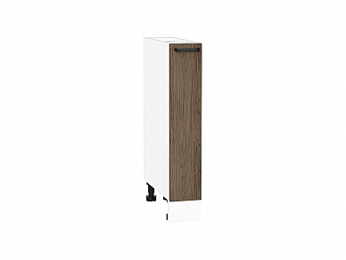 Шкаф нижний бутылочница Флэт 816*150*478 Brown Casella Oak 2S / Белый
