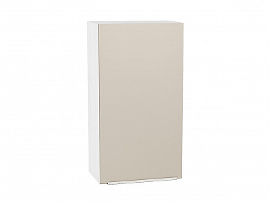 Шкаф верхний с 1-ой дверцей Фьюжн 920*500*320 Cream Silk / Белый