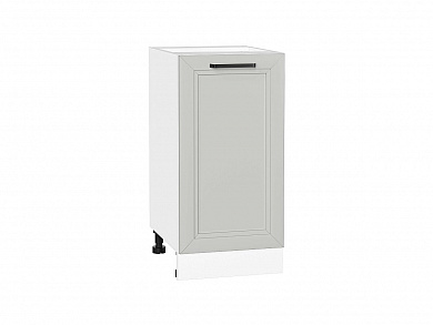 Шкаф нижний с 1-ой дверцей Нео 816*400*480 Grey Silk / Белый