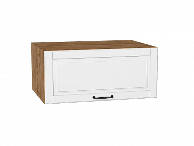 Шкаф верхний горизонтальный глубокий Дублин 358*800*574 Special White / Дуб Вотан