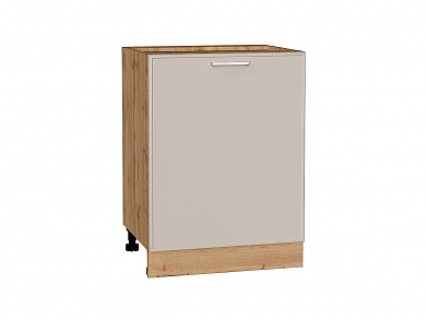 Шкаф нижний с 1-ой дверцей Квадро 816*600*481 Кашемир / Дуб Вотан