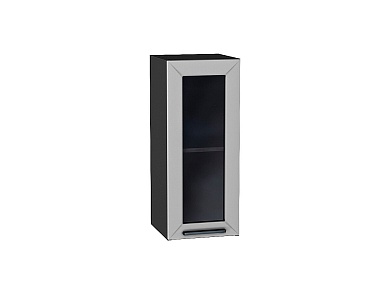 Шкаф верхний с 1-ой остекленной дверцей Глетчер 716*300*318 Гейнсборо Силк / Graphite