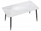 Стол Uni-Form-S2.2B 1300*700*750 SBlack/White Gloss Marble