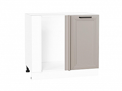 Шкаф нижний угловой Нео 816*890*480 Clay Silk / Белый
