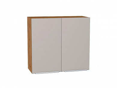Шкаф верхний с 2-мя дверцами Фьюжн 716*800*320 Clay Silk / Дуб Вотан