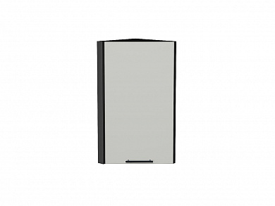Шкаф верхний торцевой Лайт 716*300*304 Special Grey / Graphite