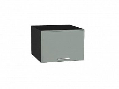 Шкаф верхний горизонтальный глубокий Квадро 358*500*577 Аквамарин / Graphite