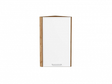 Шкаф верхний торцевой Квадро 716*300*307 Белый / Дуб Вотан