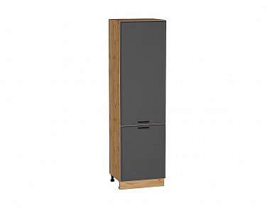 Шкаф пенал с 2-мя дверцами Фрейм 2132*600*580 Stormy Silk / Дуб Вотан