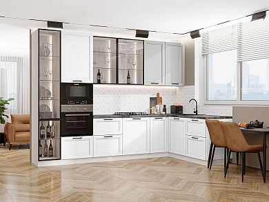 Нео-04 2340*3200/1800*600 Grey Silk/White Silk