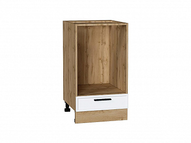 Шкаф нижний под духовку Фрейм 816*450*480 White Silk / Дуб Вотан