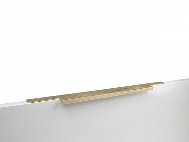 Ручка торцевая мебельная RAY RT109BSG.1 497*18*36 Брашированное cатиновое золото 
