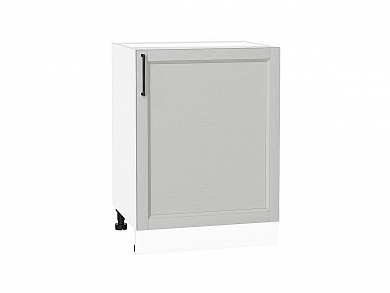 Шкаф нижний с 1-ой дверцей Сканди 816*600*480 Grey Silkwood / Белый