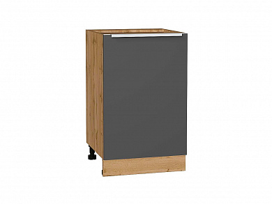 Шкаф нижний с 1-ой дверцей Фьюжн 816*500*480 Stormy Silk / Дуб Вотан