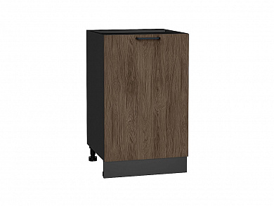 Шкаф нижний с 1-ой дверцей Флэт 816*500*478 Brown Casella Oak 2S / Graphite