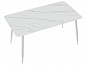 Стол Uni-Form-S2.2B 1300*700*750 SGrey/White Matt Marble