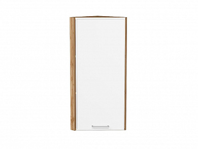 Шкаф верхний торцевой Квадро 920*300*307 Белый / Дуб Вотан