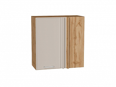Шкаф верхний прямой угловой Квадро 716*700*345 Кашемир / Дуб Вотан