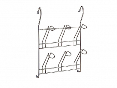 Полка навесная для кружек 340*245*90 Хром