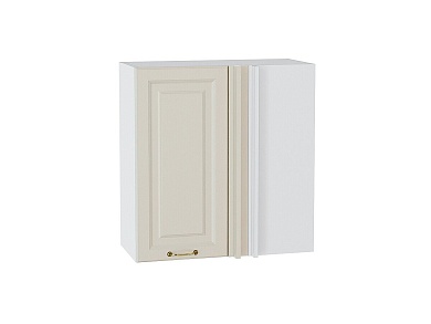 Шкаф верхний прямой угловой Ницца 716*700*345 Агат / Белый