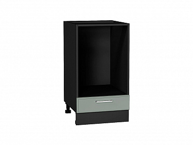 Шкаф нижний под духовку Квадро 816*450*477 Аквамарин / Graphite