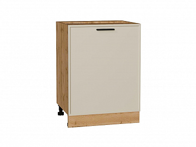 Шкаф нижний с 1-ой дверцей Фрейм 816*600*484 Cream Silk / Дуб Вотан