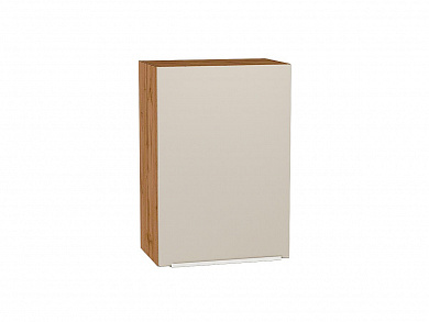 Шкаф верхний с 1-ой дверцей Фьюжн 716*500*320 Cream Silk / Дуб Вотан