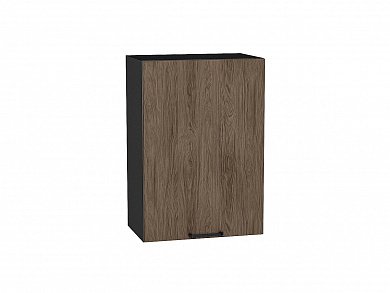 Шкаф верхний с 1-ой дверцей Флэт 716*500*318 Brown Casella Oak 2S / Graphite